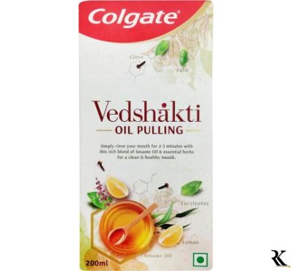 Colgate Vedshakthi Oil Pulling - Tulsi and Clove  (200 ml)