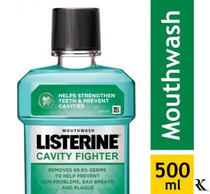 LISTERINE Cavity Fighter Mouthwash  (500 ml)