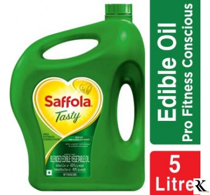 Saffola Tasty Pro Fitness Conscious Blended Oil Can  (5 L)