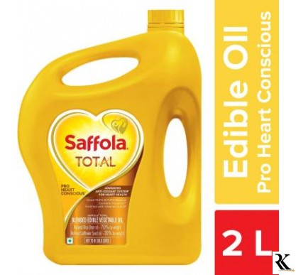 Saffola Total Pro Heart Conscious Blended Oil Can  (2 L)