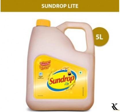 Sundrop Lite Refined Blended Oil Can  (5 L)