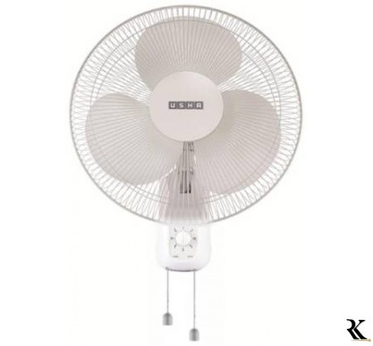 USHA Mist Air Duos 400 mm 3 Blade Wall Fan  (White, Pack of 1)