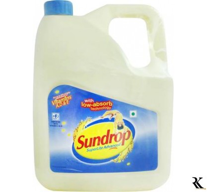 Sundrop Superlite Advanced Sunflower Oil Can  (5 L)