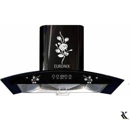euronix HY-902A Auto Clean Wall Mounted Chimney  (BLACK 1400 CMH)