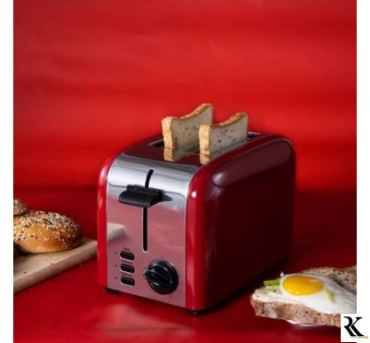 WONDERCHEF 63153584 850 W Pop Up Toaster  (Red)