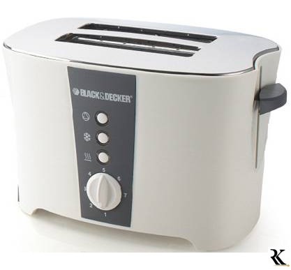 Black & Decker ET122 800 W Pop Up Toaster  (White)