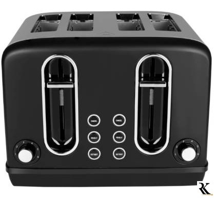 Black & Decker BXTO0401IN 2300 W Pop Up Toaster  (Grey)