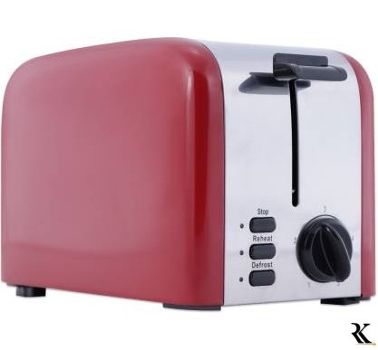WONDERCHEF 63153584 850 W Pop Up Toaster  (Red)