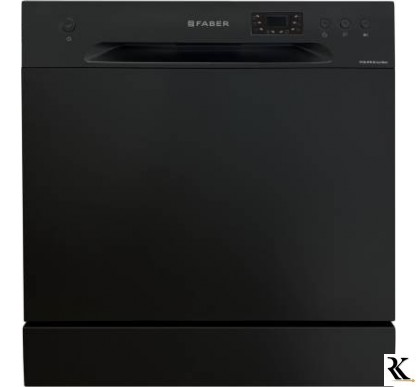 FABER FFSD 6PR 8S ACE BLACK Free Standing 8 Place Settings Dishwasher