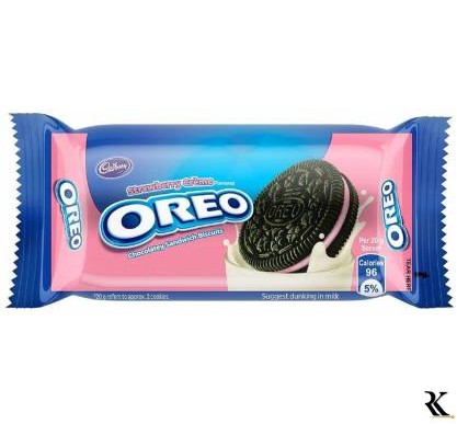 OREO Strawberry Creme Biscuits Cream Filled  (46.3 g)