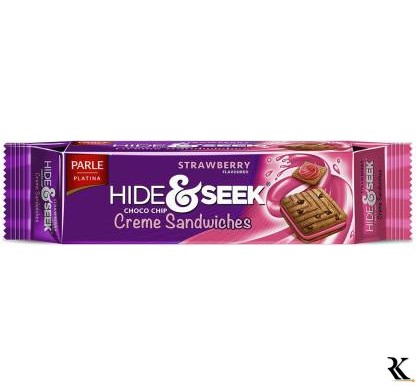 PARLE Hide & Seek Fab Strawberry Cream Biscuit Cream Filled  (20% Extra in Pack)  (100 g)