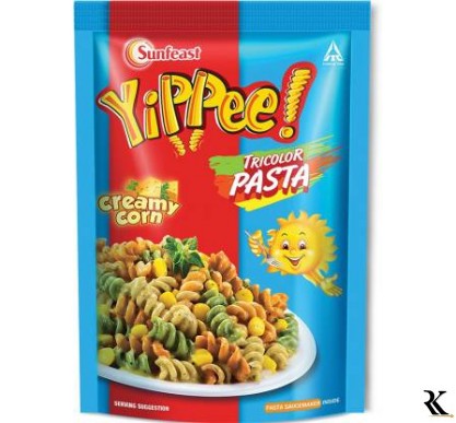 YIPPEE Tricolor Creamy Corn Pasta  (65 g)