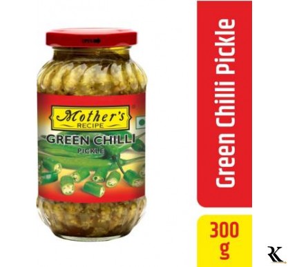 MOTHER'S RECIPE Green Chili Pickle  (300 g)