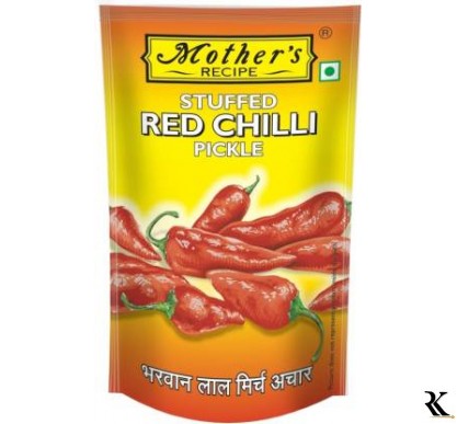 MOTHER'S RECIPE Stuffed Red Chilli Pickle  (200 g)