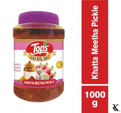 Top's Khatta Meetha Mixed Pickle  (1 kg)
