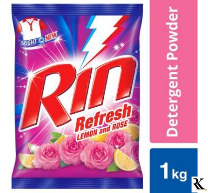 Rin Refresh Lemon and Rose Detergent Powder 1 Kg