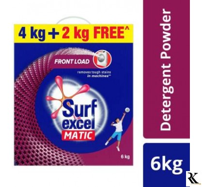 Surf excel Matic Front Load Detergent Powder 4 kg  (2 kg Extra in Pack)