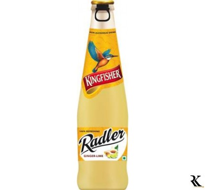 Kingfisher Radler Ginger Lime Non-Alcoholic Glass Bottle  (300 ml)