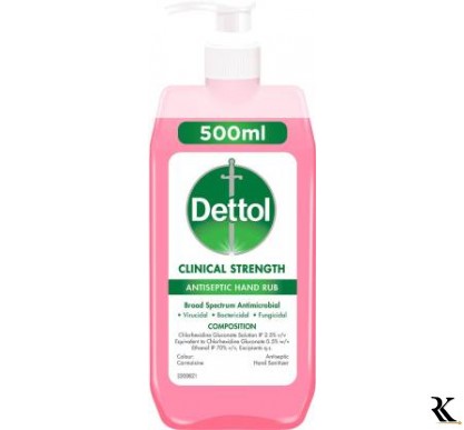 Dettol Clinical Strength Antiseptic Hand Rub Bottle  (0.5 L)
