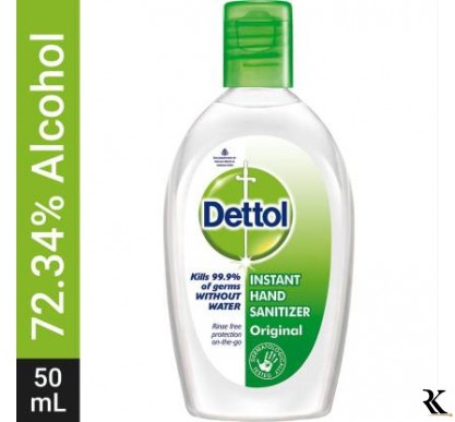 Dettol Instant , Original Hand Sanitizer Bottle  (0.05 L)