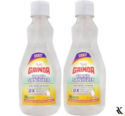 GAINDA 2X Sanitizing Strength Hand Sanitizer Bottle  (2 x 0.25 L)