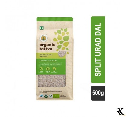 Organic Tattva Whole Urad (Dhuli) 500 g