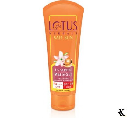 LOTUS HERBALS Safe Sun Invisible Matte Gel Sunscreen SPF 50 PA+++ , For Men & Women, Non-Greasy, Suitable for Oily Skin - SPF 50 PA+++  (50 g)